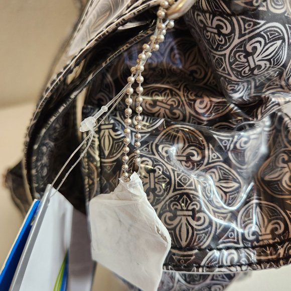 Diaper Bag NEW - Laminated Buckle Bag Fleur-De-Lis Baby Kalencom BNWT FAST SHIP - Picture 6 of 14